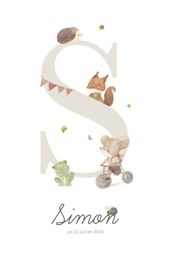 Souris velo Simon 20×30